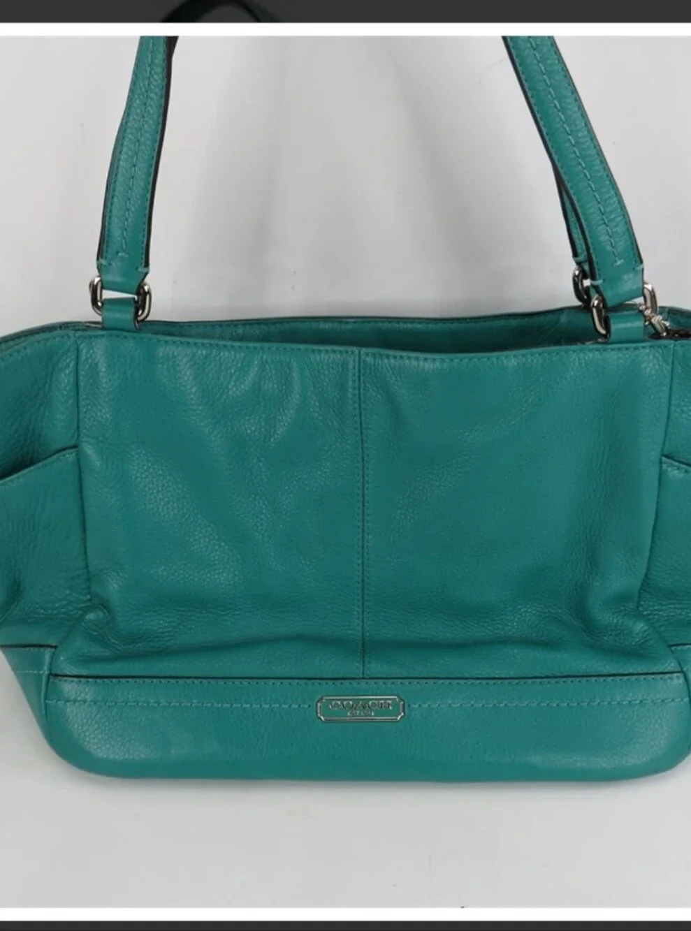 Coach Carrie Pebble Leather Shoulder Bag